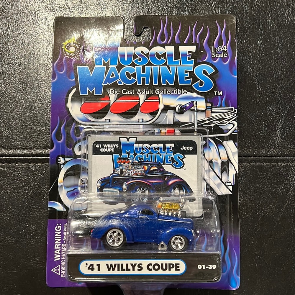 NIB Muscle Machines 1941 Willys Coupe Die-Cast Collectible Hot Rod Streetcar
